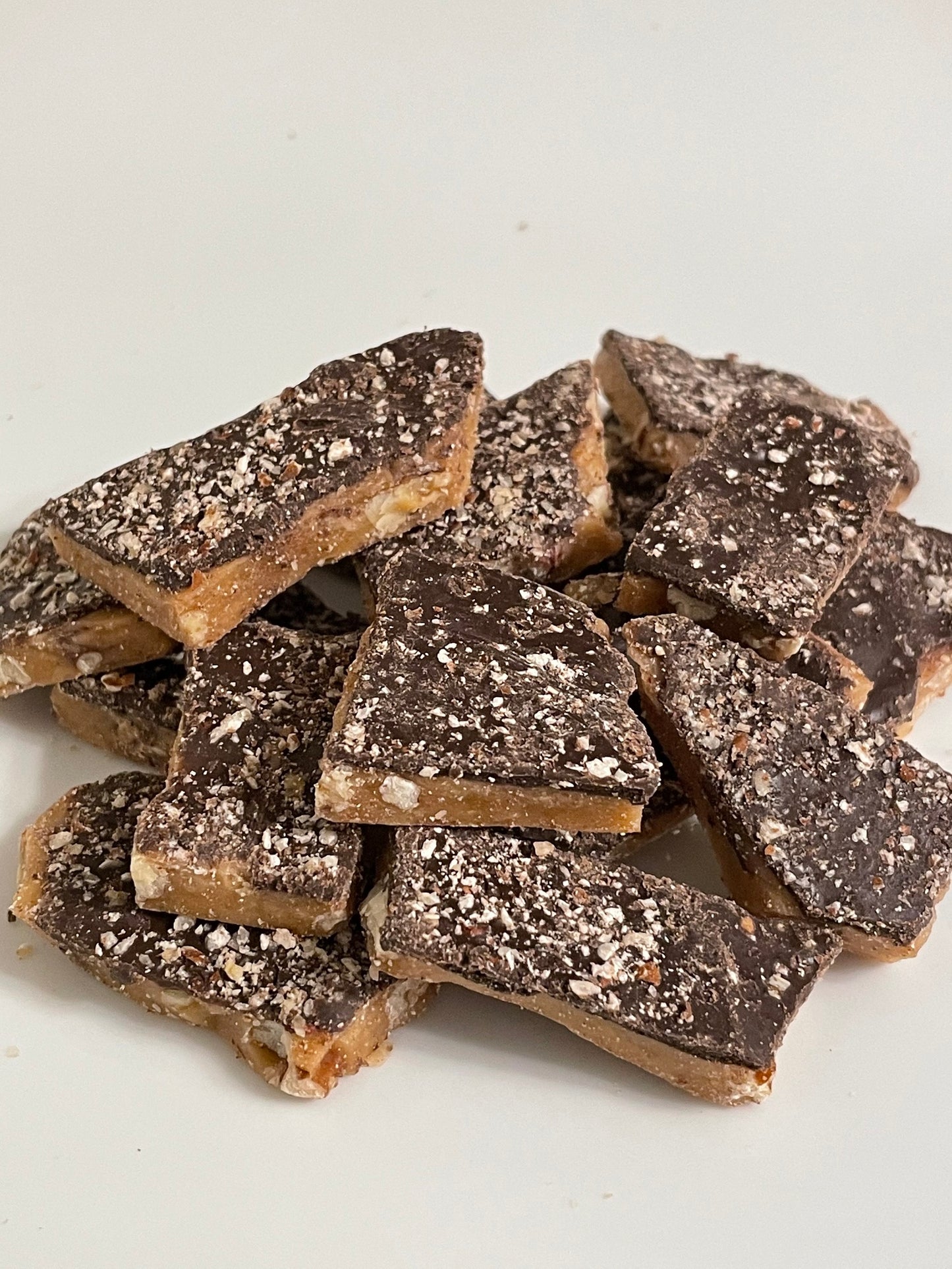 Dark Chocolate Espresso infused Toffee